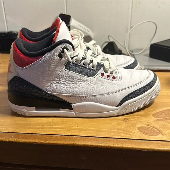 Jordan | Shoes | Fire Red Denim Jordan 3s | Poshmark display picture 2